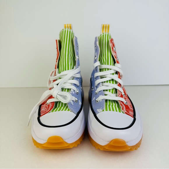 Converse Run Star Hike Platform Hi Floral & Paisley Shoes A03296C Women’s Sz 5.5 - Picture 8 of 10